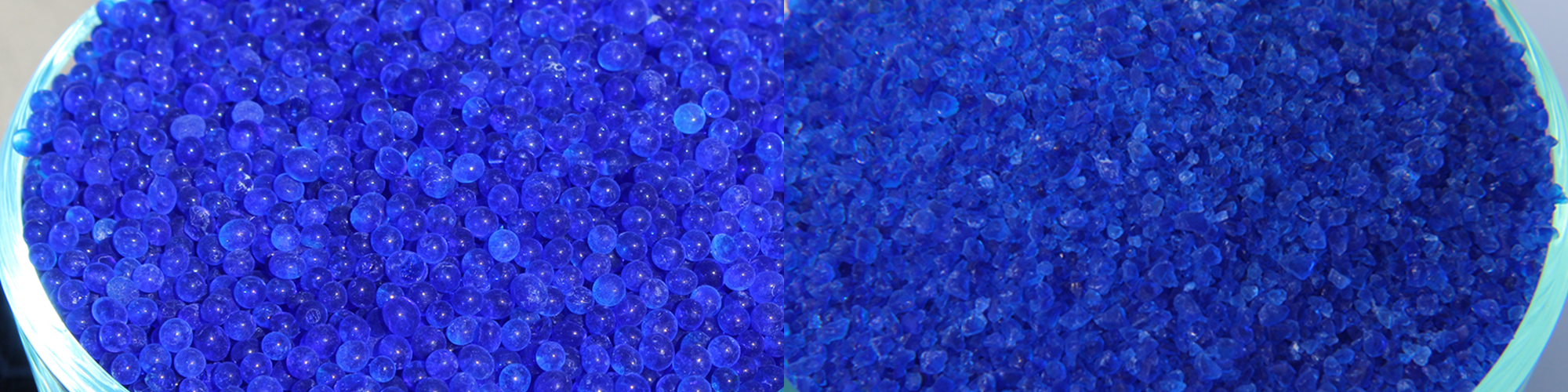 Humidity Indicating Fine Pore DMF Free Blue Silica Gel with Bulk